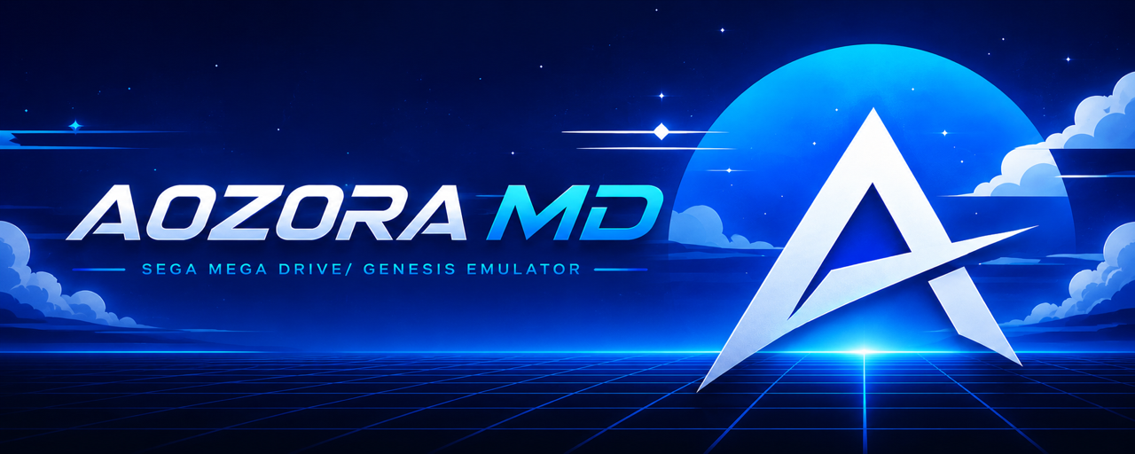 AozoraMD — Sega Mega Drive / Genesis emulator